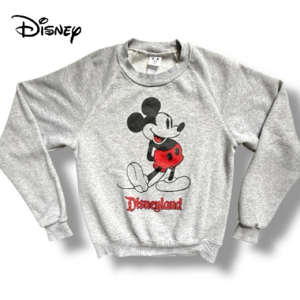 Disneyland Sweatshirt Mickey Mouse Heather Gray Disney Merch Unisex | Sz XS